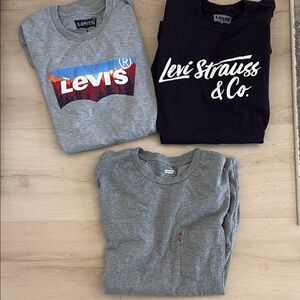 Levi's Gray and Black Short Sleeve Tees Bundle